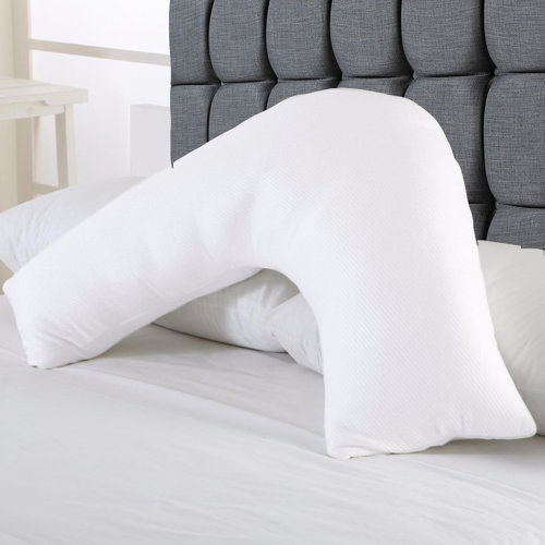 Symple Stuff V Shaped Goose Feather and Down Pillow & Reviews Wayfair